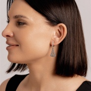 Серьги из Серебра 925 Приволжский ювелир арт. 373541, Оксид.
