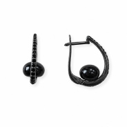 Серьги из Серебра 925 Приволжский ювелир арт. 374405-SH73ZM73, чёрный оксид.