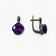 Серьги из Серебра 925 Приволжский ювелир арт. 374799-AM56, чёрный оксид.