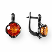 Серьги из Серебра 925 Приволжский ювелир арт. 374799-GH42, чёрный оксид.