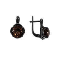 Серьги из Серебра 925 Приволжский ювелир арт. 374799-RT, чёрный оксид.