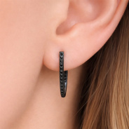 Серьги из Серебра 925 Приволжский ювелир арт. 374844-SH73, чёрный оксид.