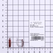 Серьги из Серебра 925 Приволжский ювелир арт. 381487-FA49, Родирование.