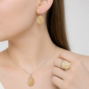 Серьги из Серебра 925 Приволжский ювелир арт. 381660-PM06, Родирование.