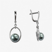 Серьги из Серебра 925 Приволжский ювелир арт. 381805-ZM54, Родирование.