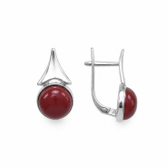 Серьги из Серебра 925 Приволжский ювелир арт. 381832-SR, Родирование.