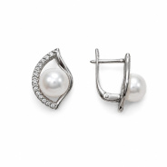 Серьги из Серебра 925 Приволжский ювелир арт. 381929-FA11ZM07, Родирование.