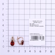 Серьги из Серебра 925 Приволжский ювелир арт. 382598-FA49, Золочение в два слоя.