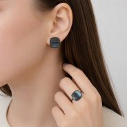 Серьги из Серебра 925 Приволжский ювелир арт. 384483, чёрный оксид.