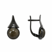 Серьги из Серебра 925 Приволжский ювелир арт. 384832-LB, чёрный оксид.