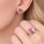 Серьги из Серебра 925 Приволжский ювелир арт. 38N483, KLIAR розовый.