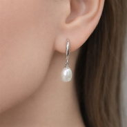 Серьги из Серебра 925 Приволжский ювелир арт. 391495-ZM, Родирование.