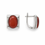 Серьги из Серебра 925 Приволжский ювелир арт. 391785-SR, Родирование.