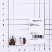 Серьги из Серебра 925 Приволжский ювелир арт. 391785-YN, Родирование.