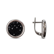 Серьги из Серебра 925 Приволжский ювелир арт. 391789-KT88, Родирование.