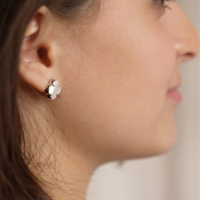 Серьги из Серебра 925 Приволжский ювелир арт. 391836-PM, Родирование.