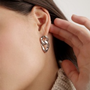 Серьги из Серебра 925 Приволжский ювелир арт. 391845, Родирование.