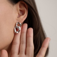 Серьги из Серебра 925 Приволжский ювелир арт. 391845, Родирование.