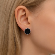 Серьги из Серебра 925 Приволжский ювелир арт. 391854-KT88, Родирование.