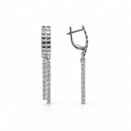Серьги из Серебра 925 Приволжский ювелир арт. 391865-FA11, Родирование.