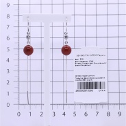 Серьги из Серебра 925 Приволжский ювелир арт. 391943-FA11KR26, Родирование.