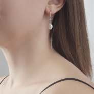 Серьги из Серебра 925 Приволжский ювелир арт. 391943-FA11ZM07, Родирование.