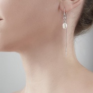 Серьги из Серебра 925 Приволжский ювелир арт. 391943-FA11ZM, Родирование.