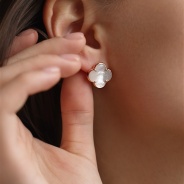 Серьги из Серебра 925 Приволжский ювелир арт. 392834-PM, Золочение в два слоя.