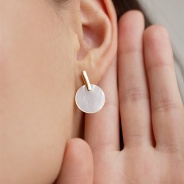 Серьги из Серебра 925 Приволжский ювелир арт. 392924-PM, Золочение в два слоя.
