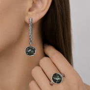 Серьги из Серебра 925 Приволжский ювелир арт. 393639-KL, Оксид.