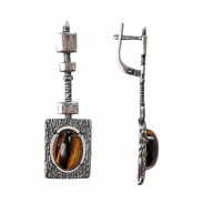 Серьги из Серебра 925 Приволжский ювелир арт. 393704-TG, Оксид.