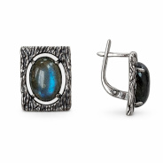 Серьги из Серебра 925 Приволжский ювелир арт. 393776-LB, Оксид.