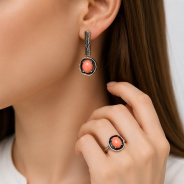 Серьги из Серебра 925 Приволжский ювелир арт. 393781-KR42, Оксид.