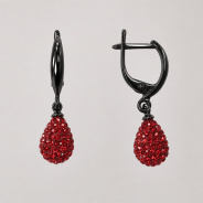 Серьги из Серебра 925 Приволжский ювелир арт. 394495-KS26, чёрный оксид.