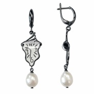 Серьги из Серебра 925 Приволжский ювелир арт. 394724-ZM, чёрный оксид.