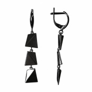 Серьги из Серебра 925 Приволжский ювелир арт. 394863, чёрный оксид.