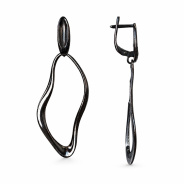 Серьги из Серебра 925 Приволжский ювелир арт. 394915-SH73, чёрный оксид.