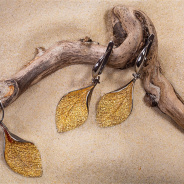 Серьги из Серебра 925 Приволжский ювелир арт. 397530, золочение + оксид.