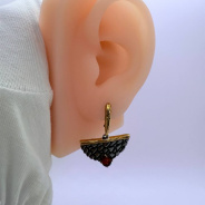 Серьги из Серебра 925 Приволжский ювелир арт. 397598-YN, золочение + оксид.