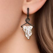 Серьги из Серебра 925 Приволжский ювелир арт. 397723-SH73, золочение + оксид.