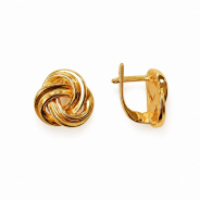 Серьги из Серебра 925 Приволжский ювелир арт. 398837, лимонное золочение.