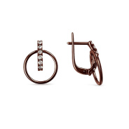 Серьги из Серебра 925 Приволжский ювелир арт. 39G947-FA11, KLIAR коричневый.