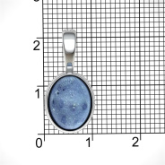 Подвеска из Серебра 925 Приволжский ювелир арт. 411585-KR15, Родирование.