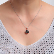 Подвеска из Серебра 925 Приволжский ювелир арт. 431743-GH22, Родирование.