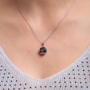 Подвеска из Серебра 925 Приволжский ювелир арт. 431743-GH22, Родирование.