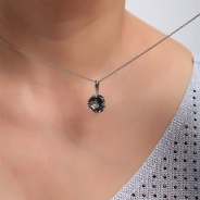 Подвеска из Серебра 925 Приволжский ювелир арт. 431743-GH22, Родирование.