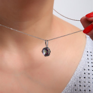 Подвеска из Серебра 925 Приволжский ювелир арт. 431743-GH22, Родирование.