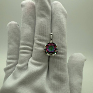 Подвеска из Серебра 925 Приволжский ювелир арт. 431743-GH22, Родирование.