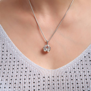 Подвеска из Серебра 925 Приволжский ювелир арт. 431743-GH, Родирование.