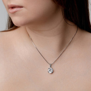 Подвеска из Серебра 925 Приволжский ювелир арт. 431743-GH, Родирование.